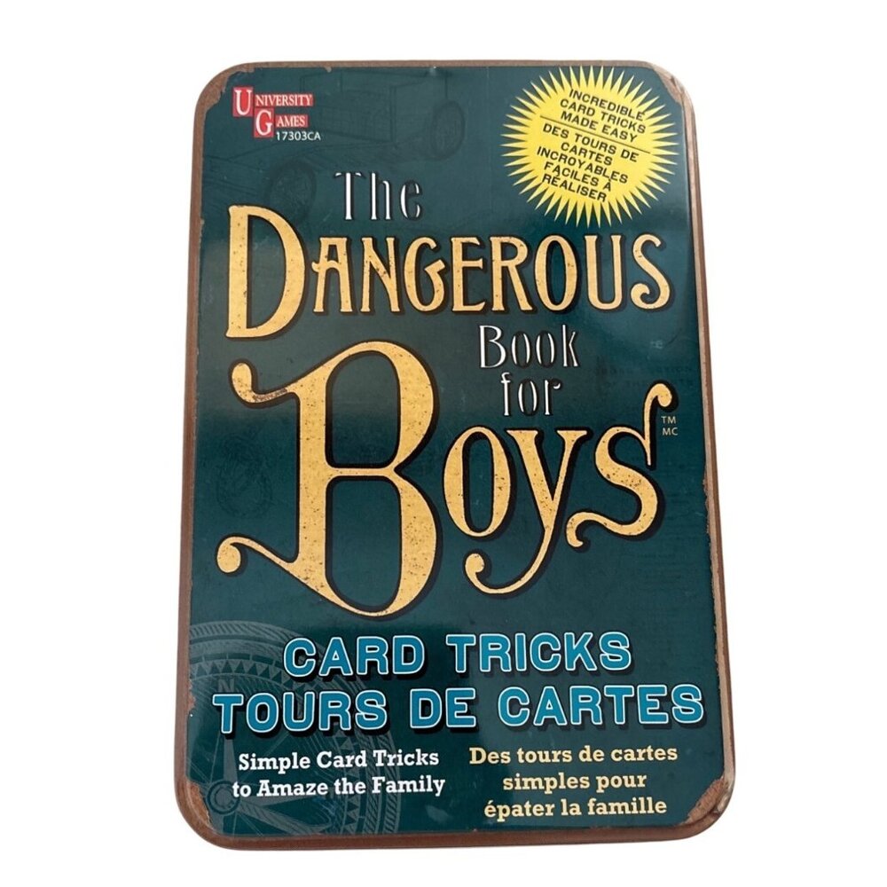 The Dangerous Book For Boys Card Tricks Set W/ Svengali Deck & Instructions